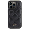 Etui Guess Quilted Metal Logo na iPhone 15 Pro - czarne