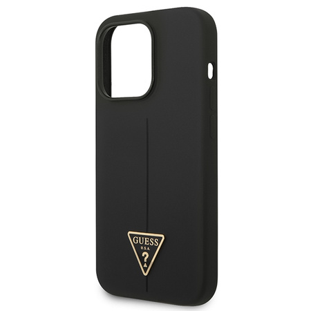 GUESS ETUI DO IPHONE 14 PRO MAX 6.7 HARDCASE SILICONE Z DESIGNEM TRIANGLE