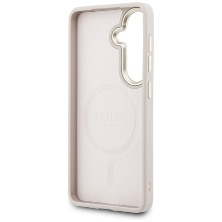 Etui Guess 4G Embossed Ring MagSafe do   Samsung Galaxy S26 Plus różowy