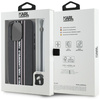 KARL LAGERFELD ETUI DO IPHONE 15 PRO SAFFIANO Z DROBNYM WZOREM STRIPES CORD