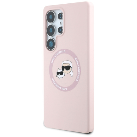 KARL LAGERFELD ETUI SILICONE DOUBLE HEADS AND CIRCLE DO MAGSAFE DO SAMSUNG