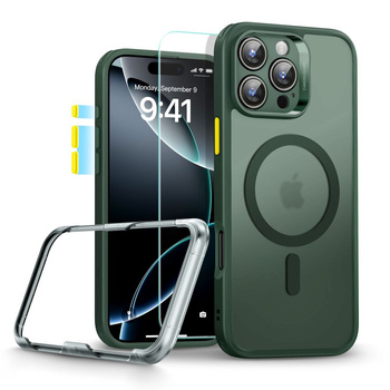 ESR CASE MAGNETYCZNE DO IPHONE 16 PRO MAX HALOLOCK DO MAGSAFE FROSTED GREEN