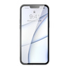 Baseus Frosted Glass Case etui pokrowiec do iPhone 13 Pro sztywna obudowa z żelową ramką czarny (ARWS001001)