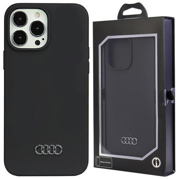 Etui Audi Silicone Case na iPhone 13 Pro Max 6.7" - czarne AU-LSRIP13PM-Q3/D1-BK