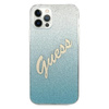 Guess GUHCP12MPCUGLSBL iPhone 12/12 Pro 6,1" niebieski/blue hardcase Glitter Gradient Script