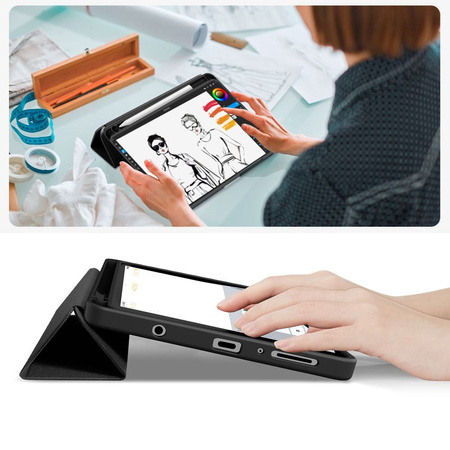 TECH-PROTECT SC PEN CANVAS GALAXY TAB A9+ / A11+ PLUS 11.0 X210 / X215 / X216 / X230 / X235 / X236 OBSIDIAN BLACK