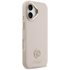 Etui Guess Grained Strass Logo MagSafe do iPhone 17 różowy