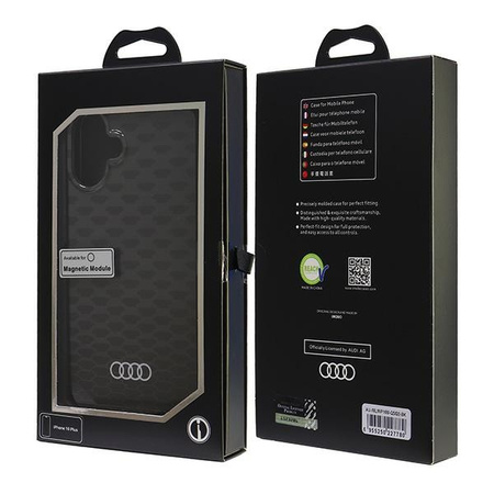 AUDI ETUI CASE DO MAGSAFE DO IPHONE 16 PLUS 6.7 HARDCASE STITCHING PATTERN