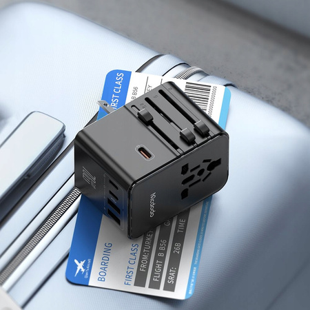 MCDODO 2W1 ŁADOWARKA ADAPTER PODRÓŻNY PRZEJŚCIÓWKA ANGIELSKA UK EU US 70W