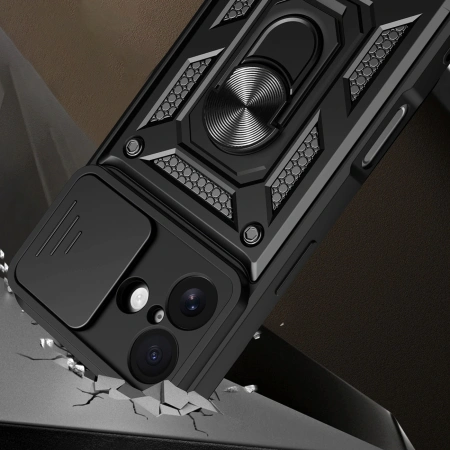 HURTEL ETUI HYBRID ARMOR CAMSHIELD DO IPHONE 17 PANCERNE Z PODSTAWKĄ