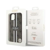Etui Guess 4G Printed Stripes MagSafe na iPhone 15 / 14 / 13 - brązowe