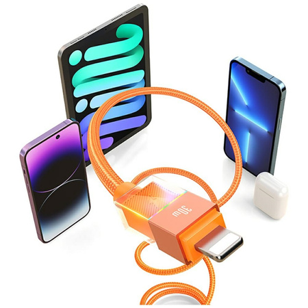 Kabel USAMS SJ776 PD 30W USB-C/Lightning 1.2m tarnish
