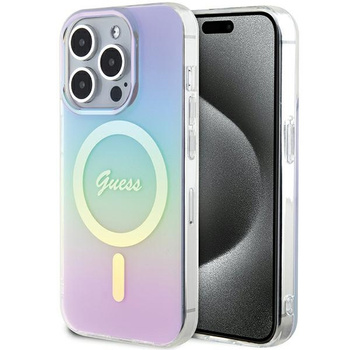 GUESS ETUI HARDCASE DO IPHONE 15 PRO DO MAGSAFE IML IRIDESCENT NOWOCZESNE