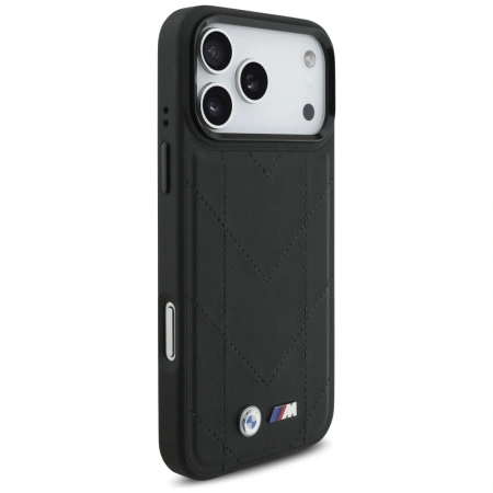 BMW ETUI M QUILTED LOGO DO IPHONE 17 PRO MAX MAGSAFE LUKSUSOWA OCHRONA