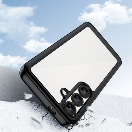 HURTEL OUTER SPACE CASE ETUI DO SAMSUNG GALAXY S25 Z ŻELOWĄ RAMKĄ I OCHRONĄ
