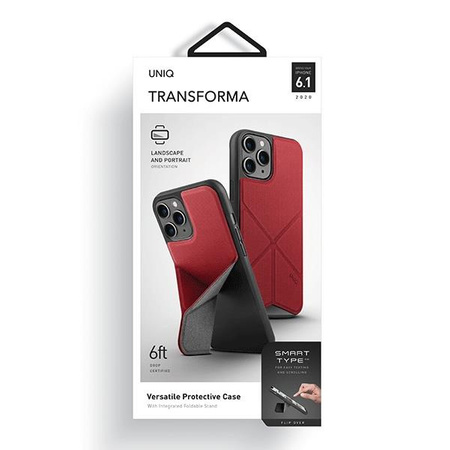 Etui Uniq Transforma na iPhone 12 / iPhone 12 Pro - czerwone