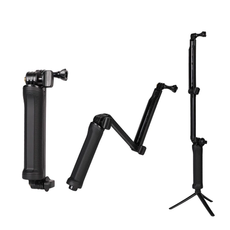 HURTEL STATYW MONOPOD 3 W 1 DO GOPRO UCHWYT DO SELFIE Z REGULACJĄ WYSOKOŚCI