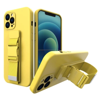 HURTEL ROPE CASE ŻELOWE ETUI ZE SMYCZĄ DO IPHONE 12 OCHRONA Z ŁAŃCUSZKIEM