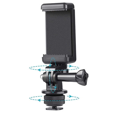 HURTEL UCHWYT NA TELEFON KAMERĘ SPORTOWĄ Z ADAPTEREM DO KAMERY GOPRO 6 7 8