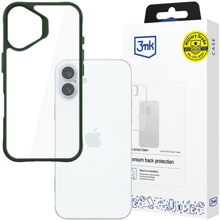 Apple iPhone 16 - 3mk Satin Armor Case+ Green