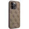 Guess GUHCP14XG4GFBR iPhone 14 Pro Max 6,7" brązowy/brown hard case 4G Metal Gold Logo