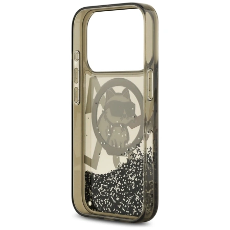KARL LAGERFELD ETUI LIQUID GLITTER CHOUPETTE LOGO MAGSAFE DO IPHONE 17 PRO