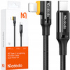 MCDODO KABEL KĄTOWY USB-C LIGHTNING SZYBKIE ŁADOWANIE 36W DO IPHONE LED 1M