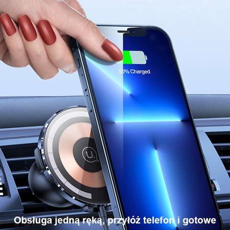 USAMS UCHWYT INDUKCYJNY 15W DO MAGNETYCZNEJ KRATKI WENT. DO IPHONE 13 14 15