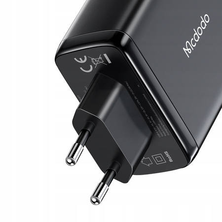 £adowarka do telefonu, GaN, Fast, USB-C/ USB, 4 Porty, 120W, kabel USB-C, Mcdodo
