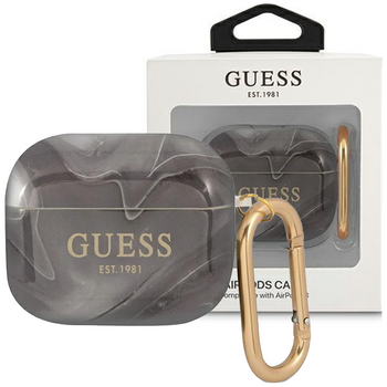 Guess GUA3UNMK AirPods 3 cover czarny/black Marble Collection