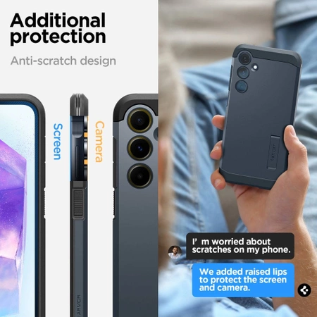 Etui Spigen Tough Armor na Samsung Galaxy A55 5G - szare