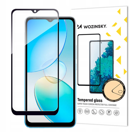 WOZINSKY SZKŁO HARTOWANE FULL GLUE DO INFINIX HOT 12I NA CAŁY EKRAN Z RAMKĄ