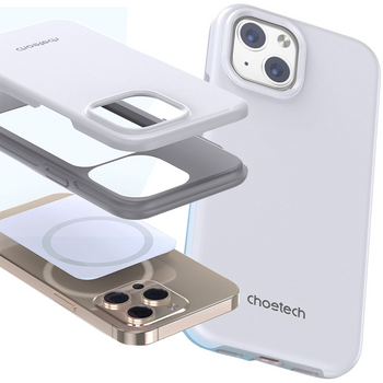 Choetech MFM Anti-drop case etui Made For MagSafe do iPhone 13 biały (PC0112-MFM-WH)