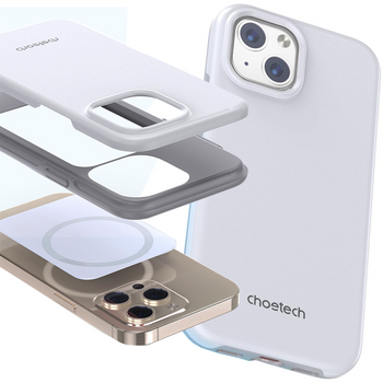 Choetech MFM Anti-drop case etui Made For MagSafe do iPhone 13 mini biały (PC0111-MFM-WH)