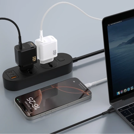 DUDAO ŁADOWARKA SIECIOWA 45W GAN USB-C DO IPHONE 12 13 14 15 SZYBKIE