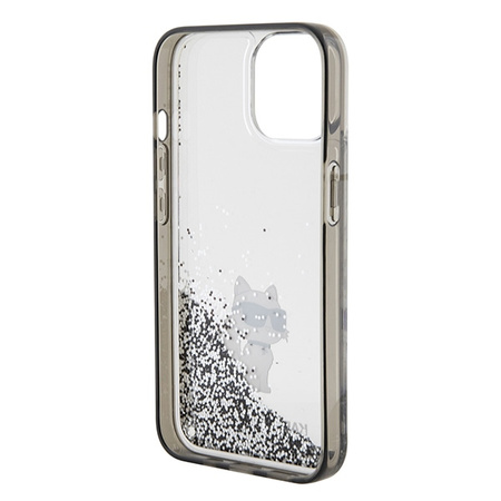 KARL LAGERFELD ETUI LIQUID GLITTER DO IPHONE 15 14 13 6.1 Z CHOUPETTE