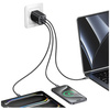 USAMS ŁADOWARKA 65W JC SERIES CC266 FAST CHARGER 2xUSB-C 1xUSB-A DO SAMSUNG