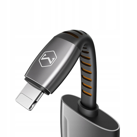 MCDODO PRZEJŚCIÓWKA ADAPTER LIGHTNING MINI JACK 3,5MM KABEL DO IPHONE 13 14