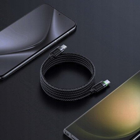 MCDODO KABEL USB-C SZYBKIE ŁADOWANIE DO SAMSUNG APPLE USB TYP C 60W 1M LED