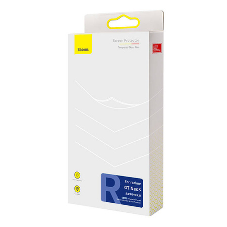 BASEUS SZKŁO HARTOWANE DO REALME GT NEO3 PEŁNA OCHRONA PRZED ZARYSIWANIEM