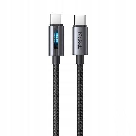 MCDODO KABEL USB-C SZYBKIE ŁADOWANIE DO SAMSUNG APPLE USB TYP C 100W 1M LED