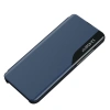 HURTEL ETUI POKROWIEC Z KLAPKĄ DO IPHONE 16E EKO SKÓRA Z FUNKCJĄ PODSTAWKI