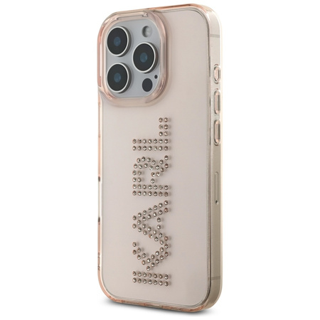 KARL LAGERFELD ETUI RHINESTONES LOGO DO IPHONE 16 PRO ELEGANCKIE I OCHRONNE