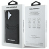 KARL LAGERFELD ETUI DO IPHONE 16 HC GRAINED PU KIESZEŃ NA KARTY METALOWA