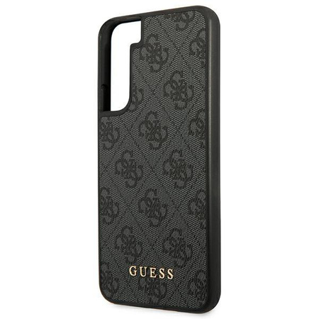 Guess GUHCS22SG4GFGR S22 S901 szary/grey hard case 4G Metal Gold Logo