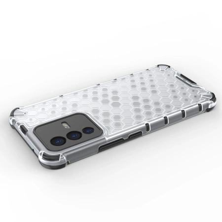 HURTEL ETUI PANCERNE DO VIVO V23 5G HONEYCOMB Z ŻELOWĄ RAMKĄ OCHRONNE