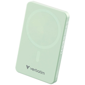 Powerbank indukcyjny Verbatim `n` Go     Essentials 15W 5000mAh Wireless Magnetic zielony 32226