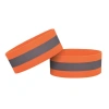 HURTEL ODBLASKOWA OPASKA NA RAMIĘ DO BIEGANIA ROWER RZEP 4 CM POMARAŃCZOWY
