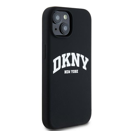 DKNY ETUI HARDCASE LIQUID SILICONE DO IPHONE 14 15 13 DO MAGSAFE PLAIN LOGO