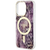 Etui Guess GUHMP14LHLEOPWP na iPhone 14 Pro - różowe Leopard MagSafe